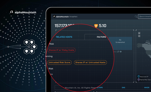 screenshot of URL classification API documentation